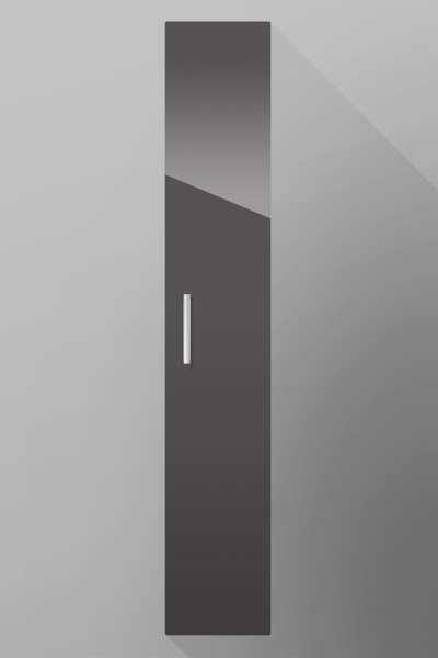 Badezimmer Hochschrank, 1 Tür, H/B/T [180 cm / Variabel]