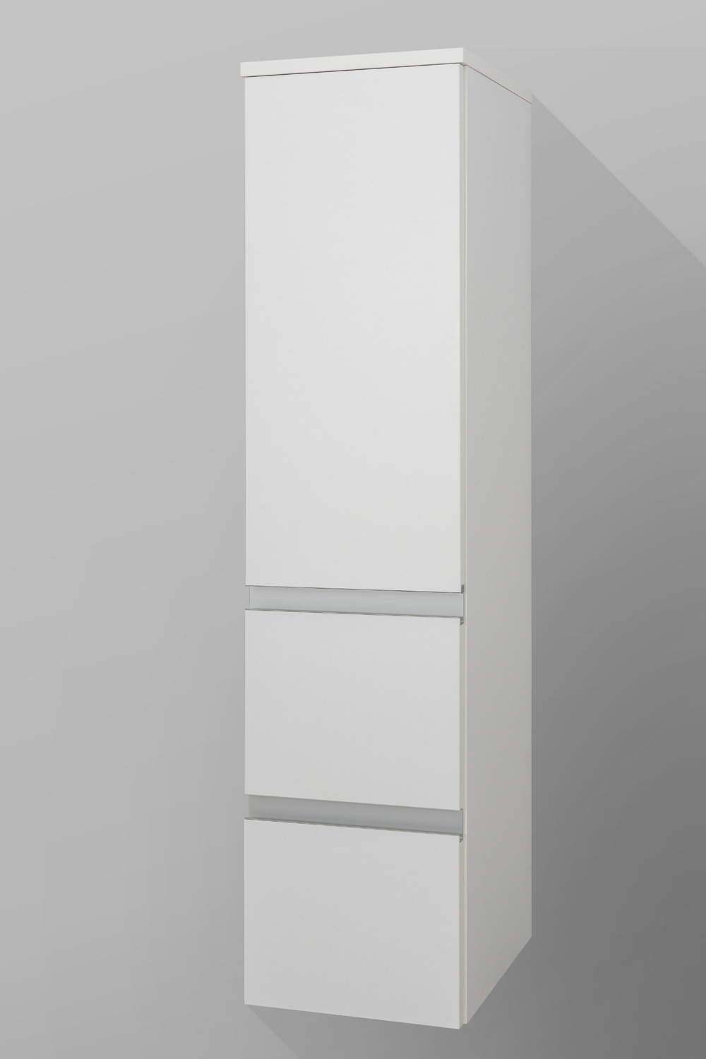 Badezimmer Midi-Schrank, / Tür, Variabel] Seitenschrank 1 2 H/B/T Auszüge, [128,1 cm