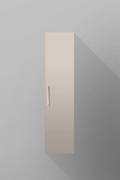 Badezimmer Midi-Schrank, 1 Tür, Seitenschrank H/B/T [128,1 cm / Variabel]
