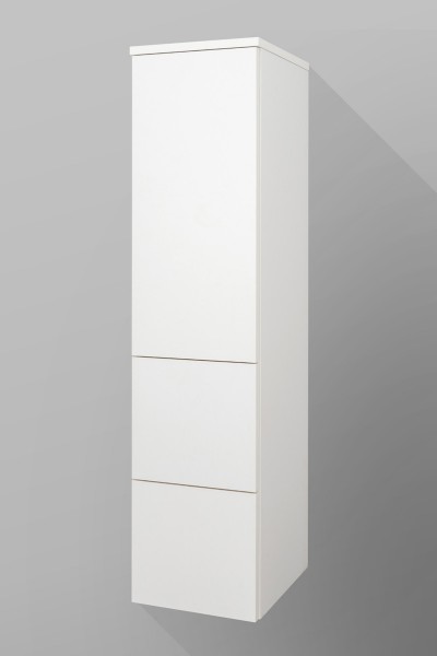 Badezimmer Midi-Schrank, 2 Auszüge, 1 Tür, Seitenschrank H/B/T [128,1 cm / Variabel]